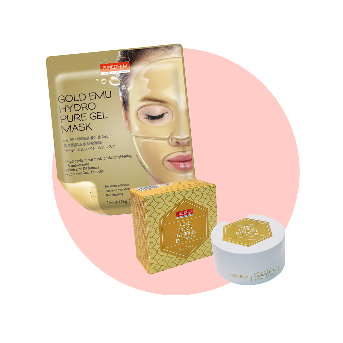 Combo "Under eye & Mask Gold"