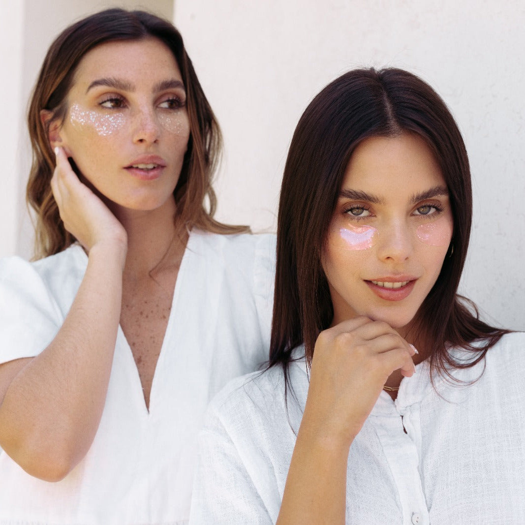 Pink glow only:gel under eye mask – Contorno de ojos Pink glow