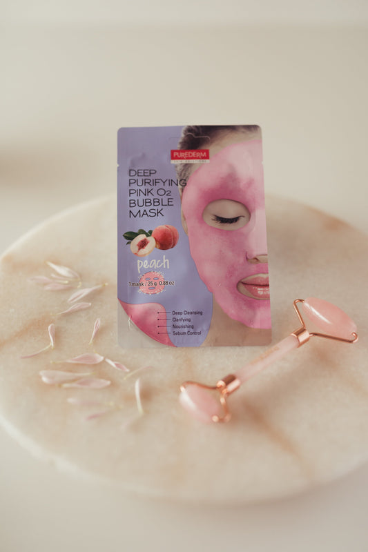 70% off - Deep purifying pink peach O2 bubble mask – Mascarilla limpieza profunda durazno