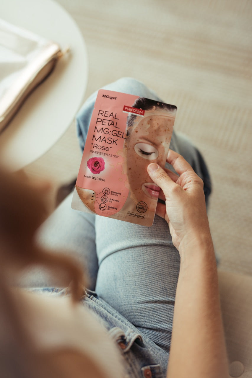 Rose real petal mg:gel mask – Mascarilla de mg:gel revitalizante e iluminadora