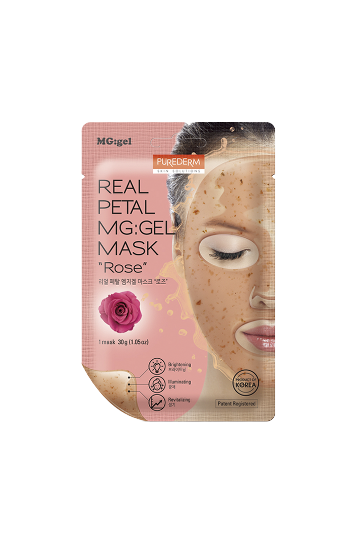 Rose real petal mg:gel mask – Mascarilla mg:gel revitalizante e iluminadora