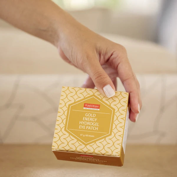 Gold Energy Hydrogel Eye Patches | Parches Hidrogel Contorno de Ojos Antiedad