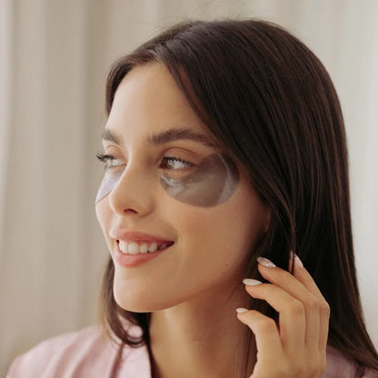 Black Solution Hydrogel Eye Patches | Parches Hidrogel Antiojeras Hidratantes