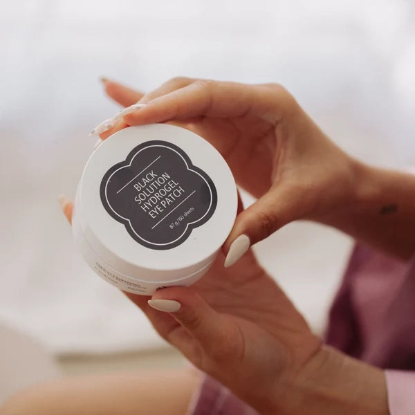Black Solution Hydrogel Eye Patches | Parches Hidrogel Antiojeras Hidratantes