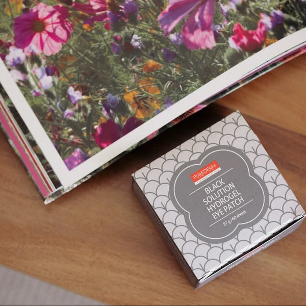 Black Solution Hydrogel Eye Patches | Parches Hidrogel Antiojeras Hidratantes