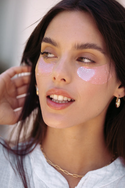 Pink glow only:gel under eye mask – Contorno de ojos Pink glow