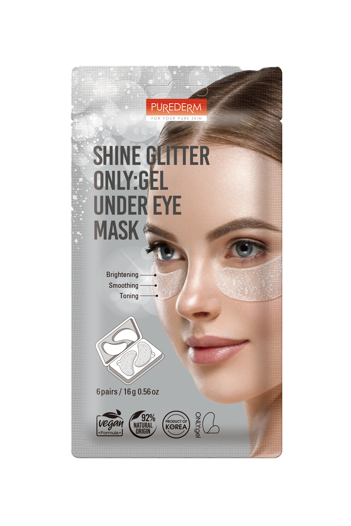 Shine glitter only:gel under eye mask