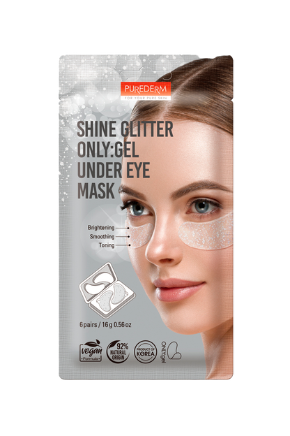 Shine glitter only:gel under eye mask